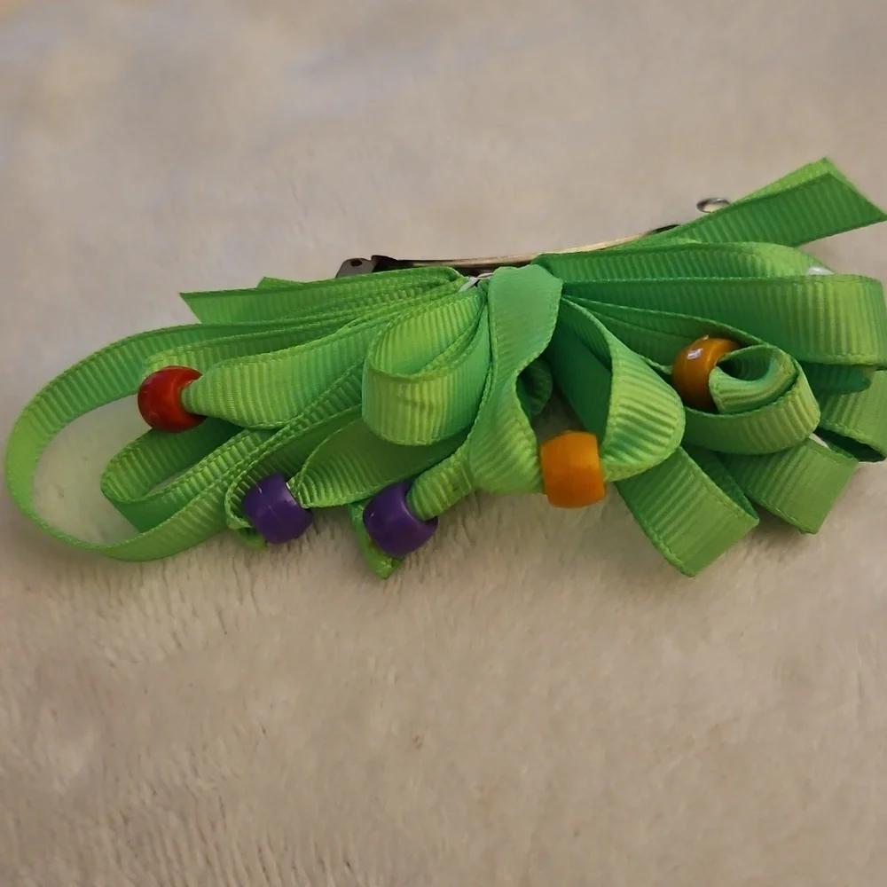 HANDMADE Colorful Beaded Hair Bow Set
